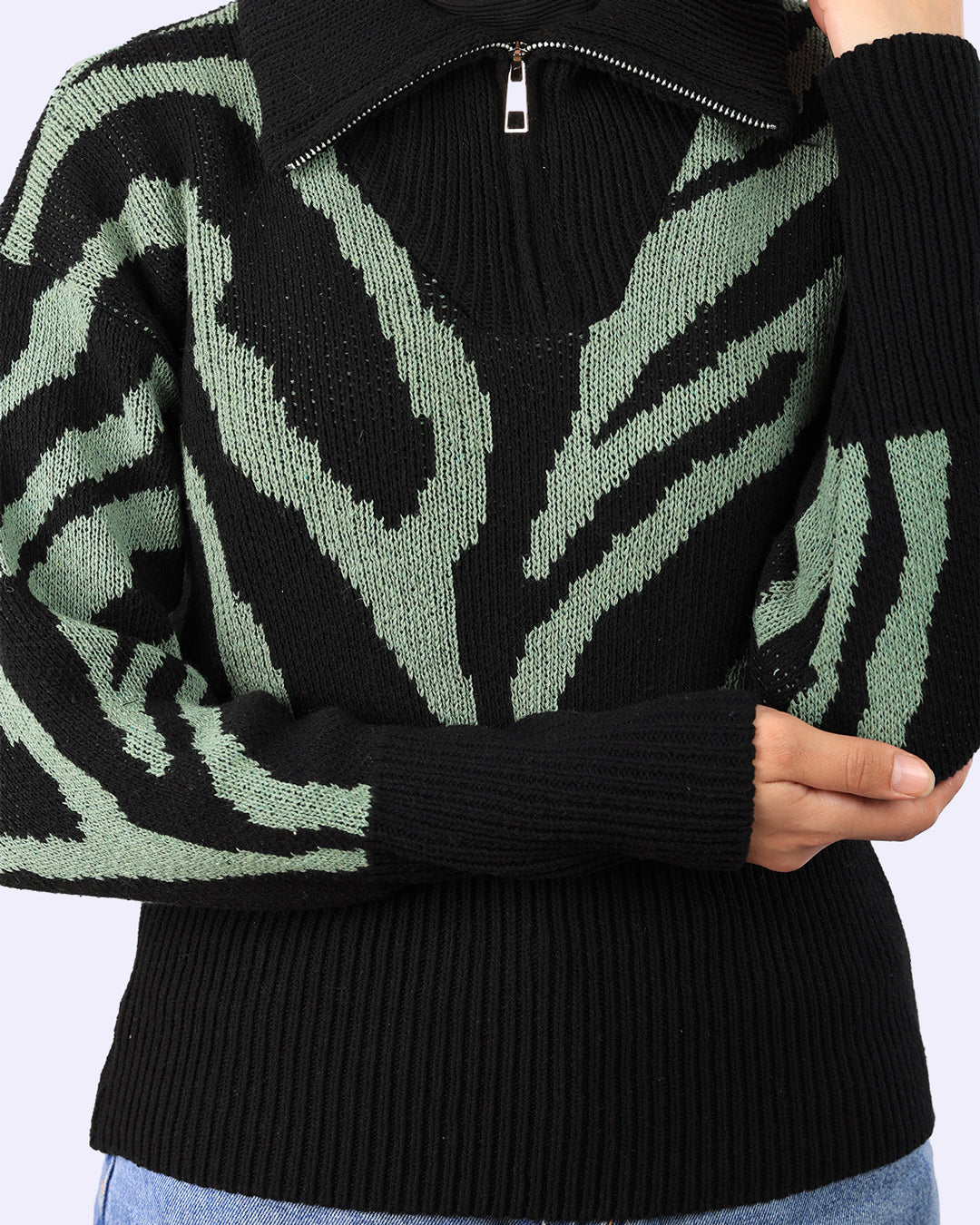 Shadow Line Zip Pullover