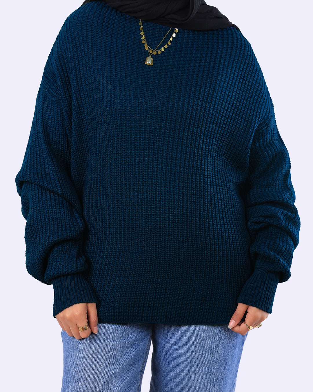 Batwing Sleeves knitted pullover