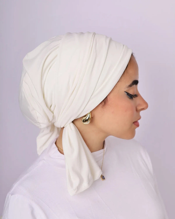 waterproof turban with tie