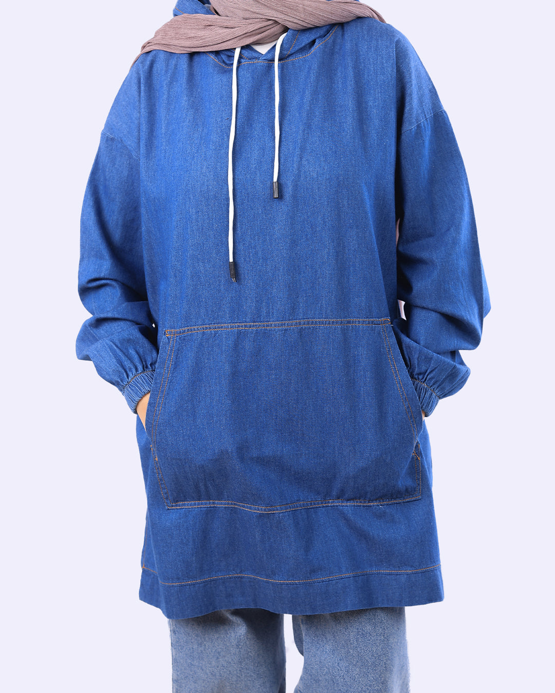 Denim hoodie