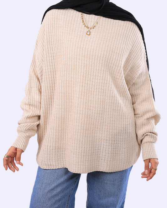 Batwing Sleeves knitted pullover