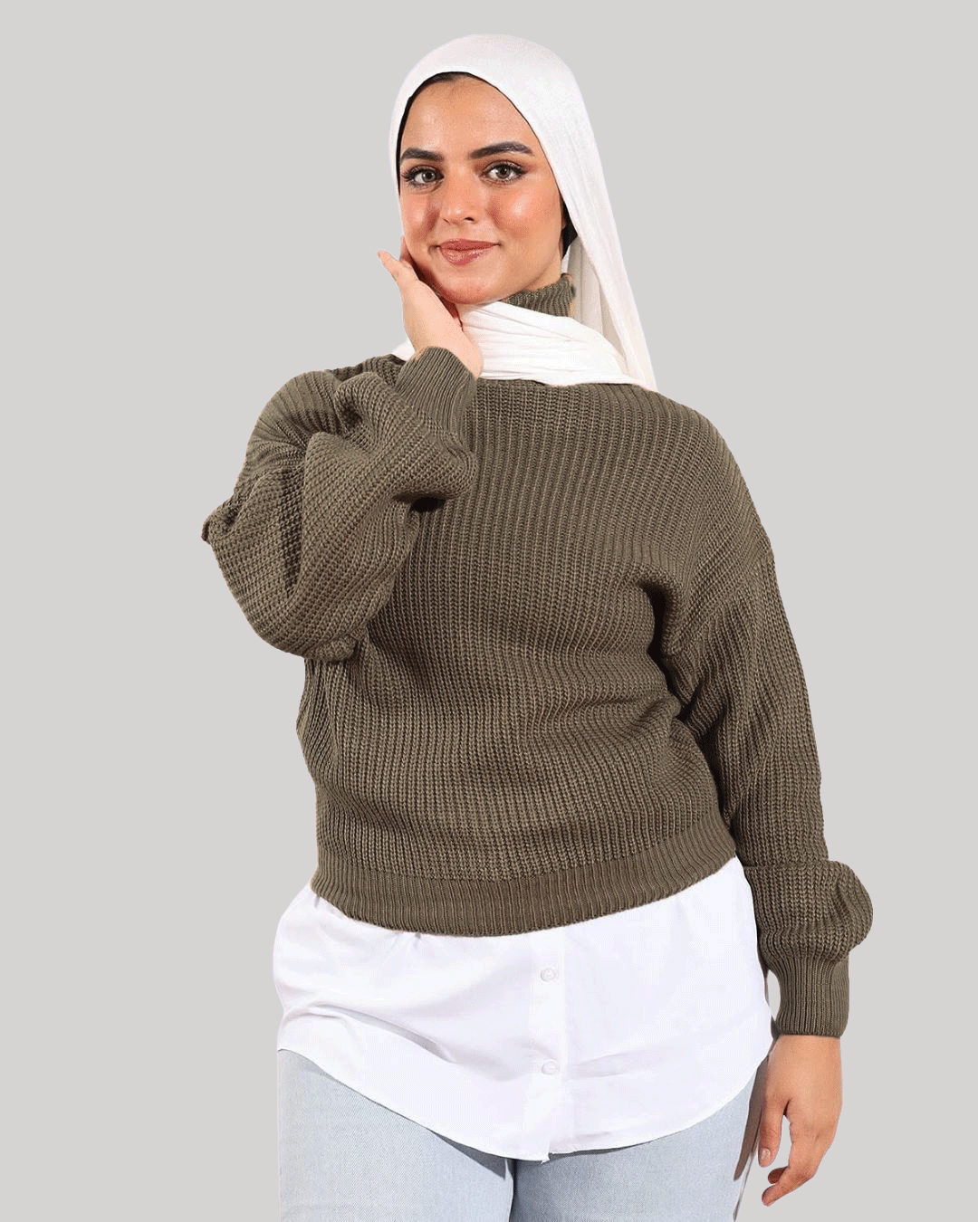 High Waist Pullover