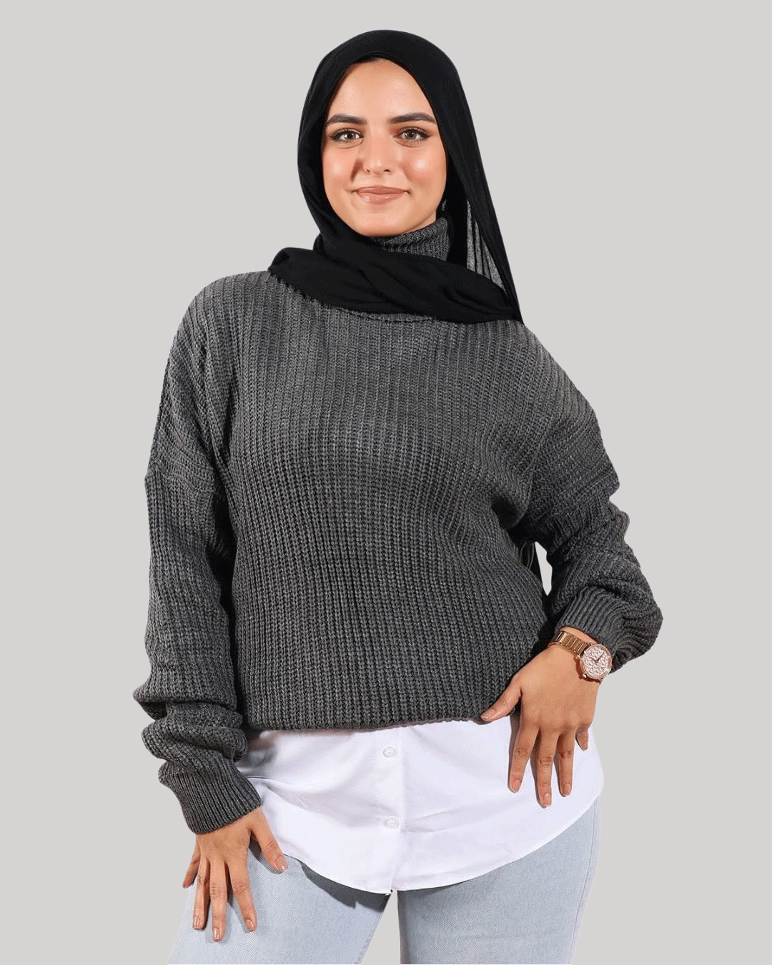 High Waist Pullover