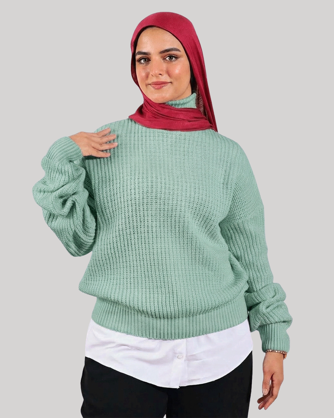 High Waist Pullover