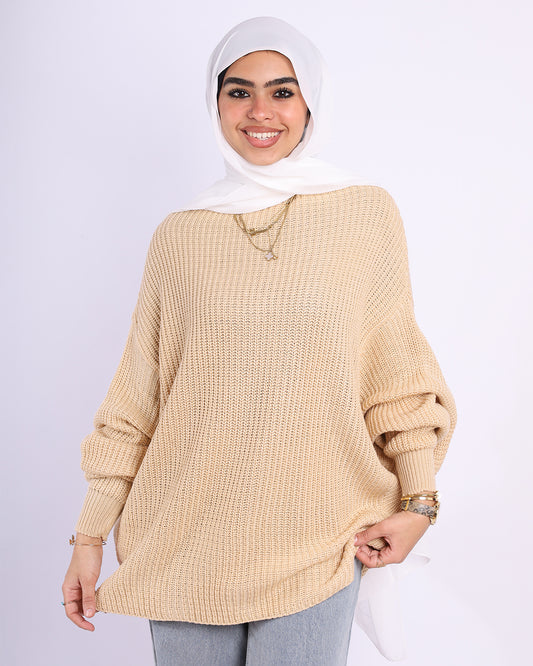 Batwing Sleeves knitted pullover