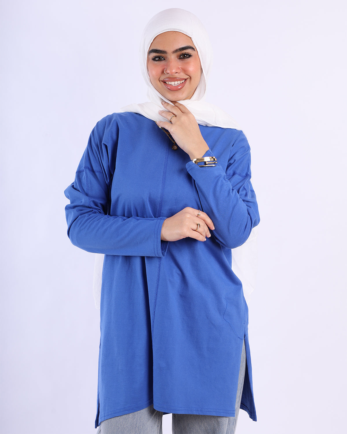 Line Side Cut T-Shirt