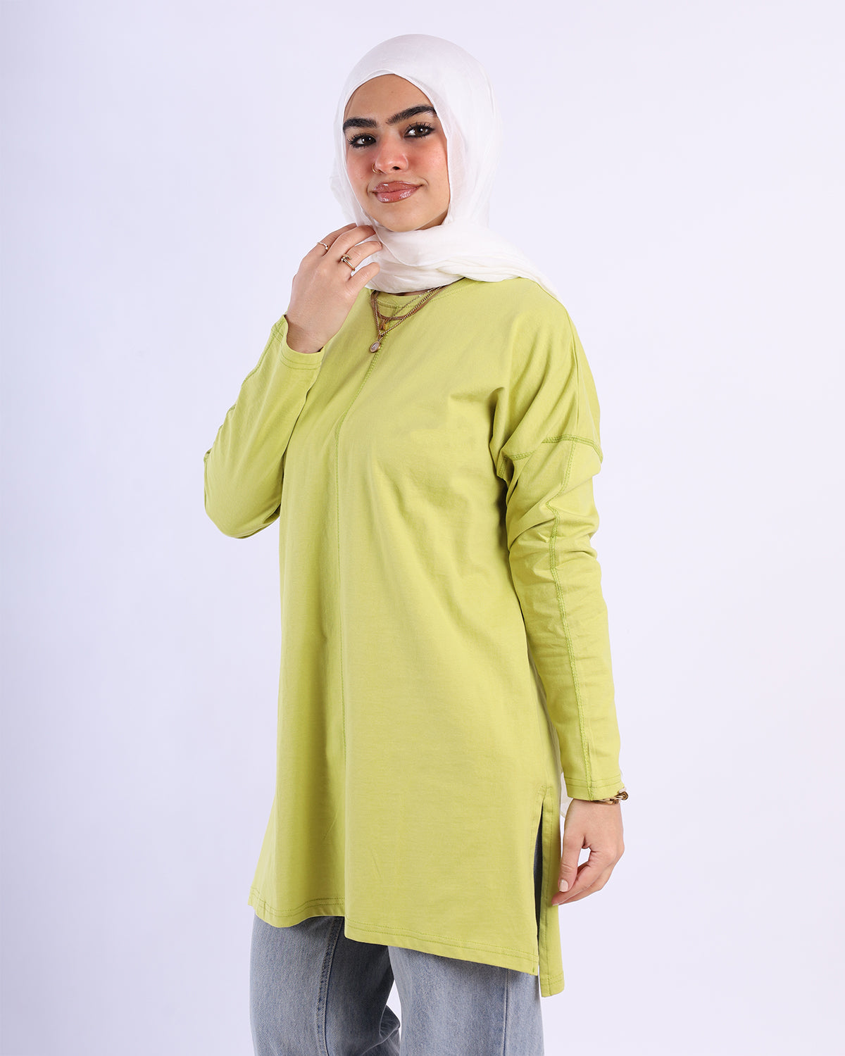 Line Side Cut T-Shirt