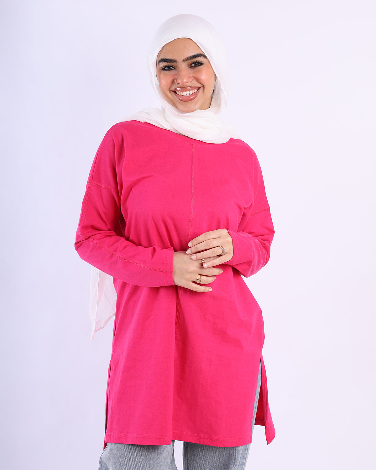 Line Side Cut T-Shirt