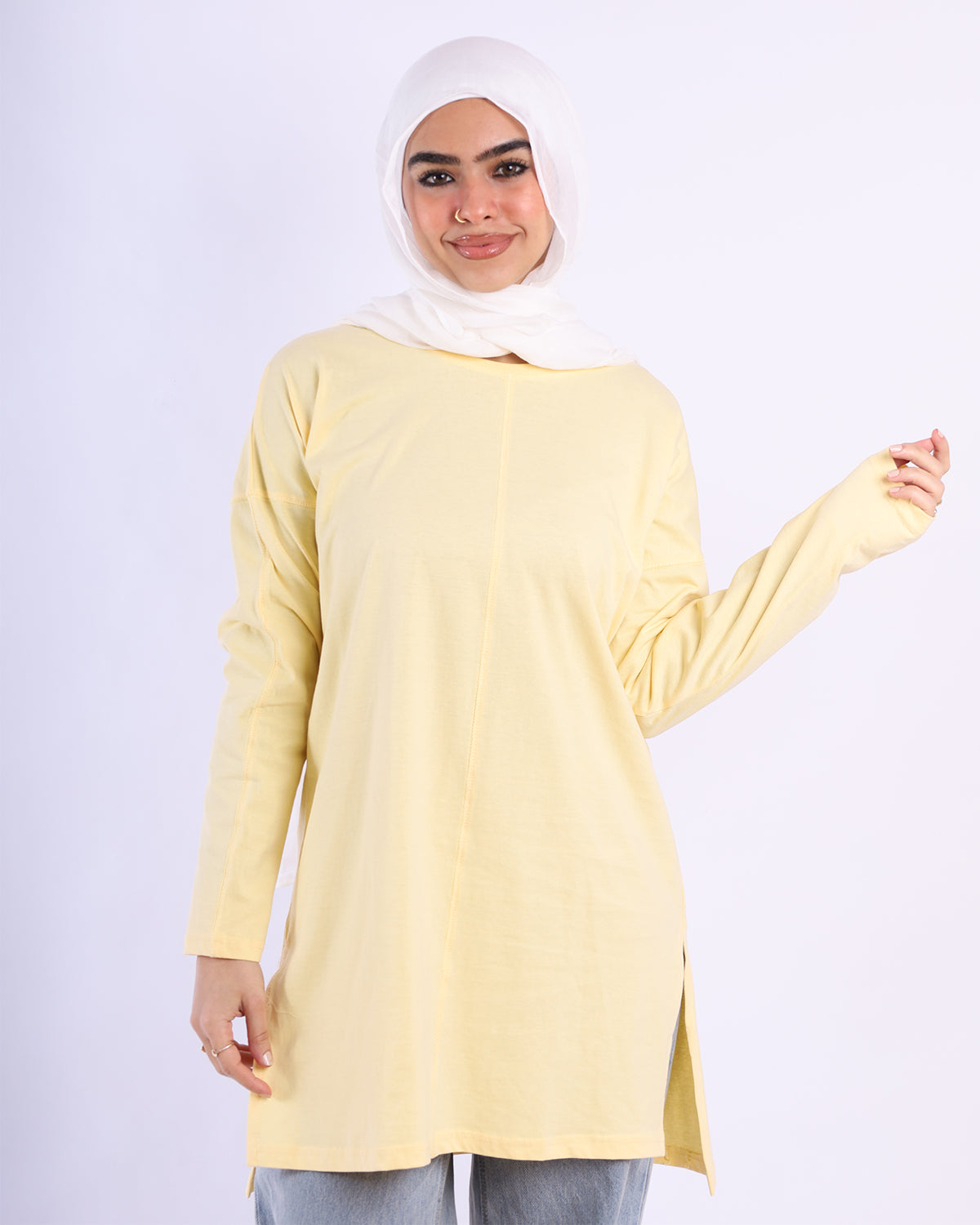 Line Side Cut T-Shirt