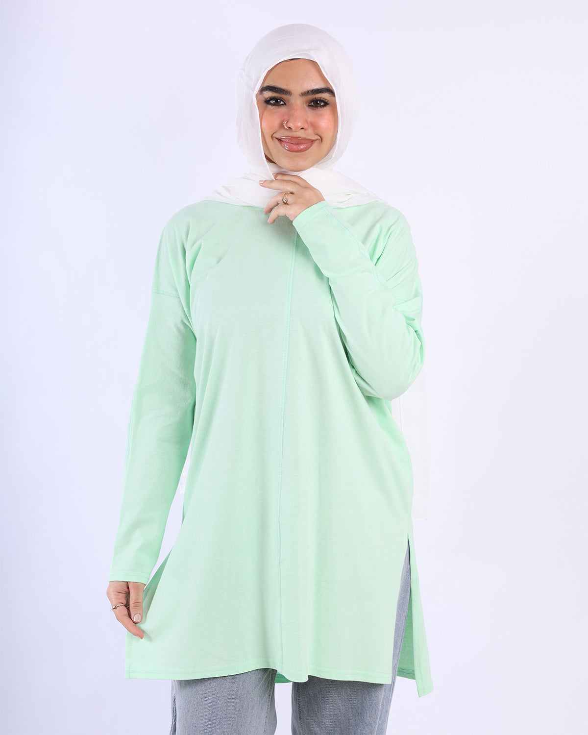 Line Side Cut T-Shirt