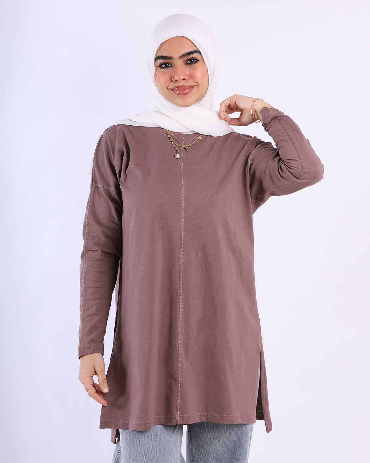 Line Side Cut T-Shirt