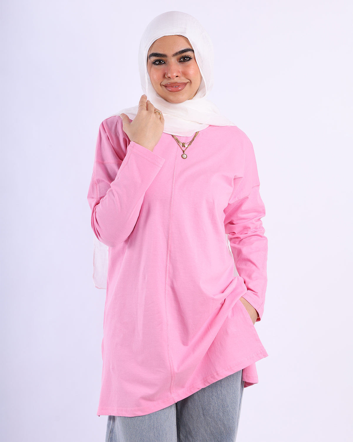 Line Side Cut T-Shirt