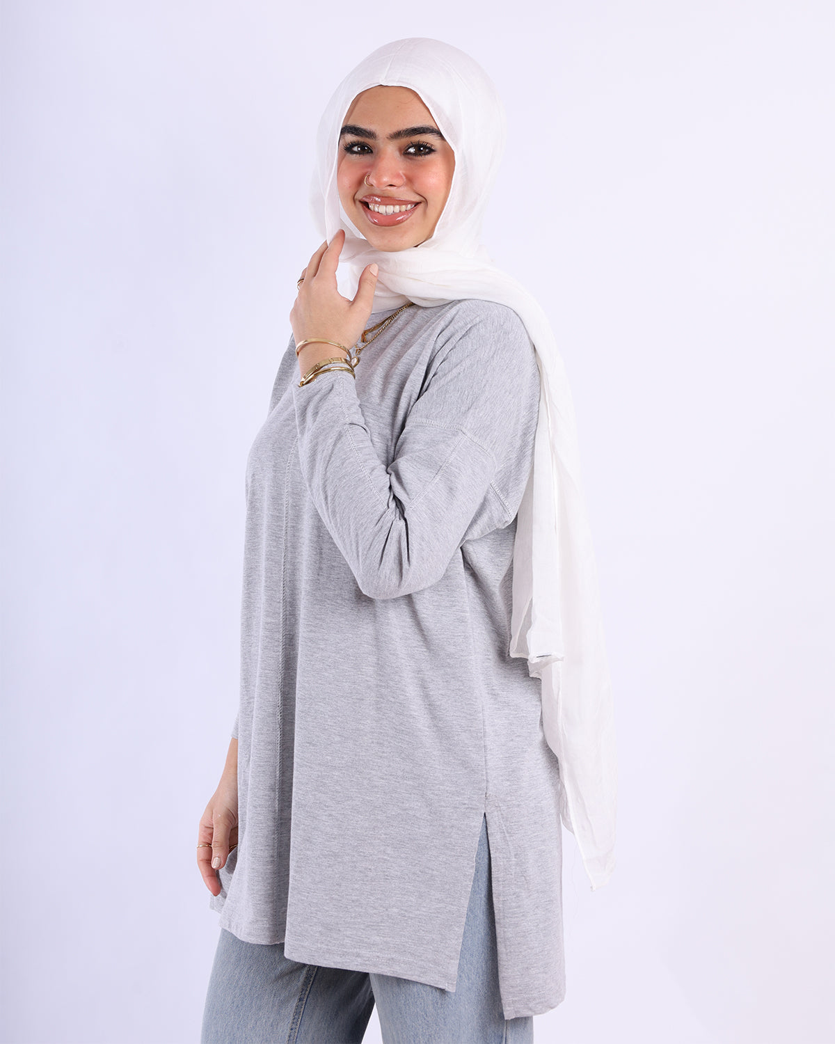 Line Side Cut T-Shirt