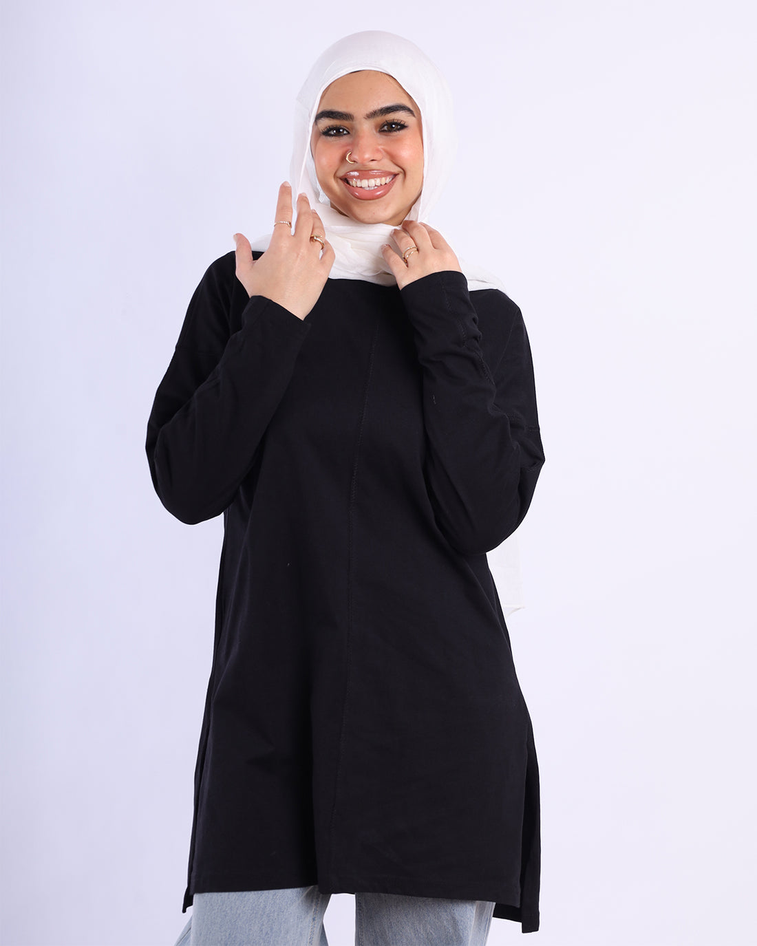 Line Side Cut T-Shirt