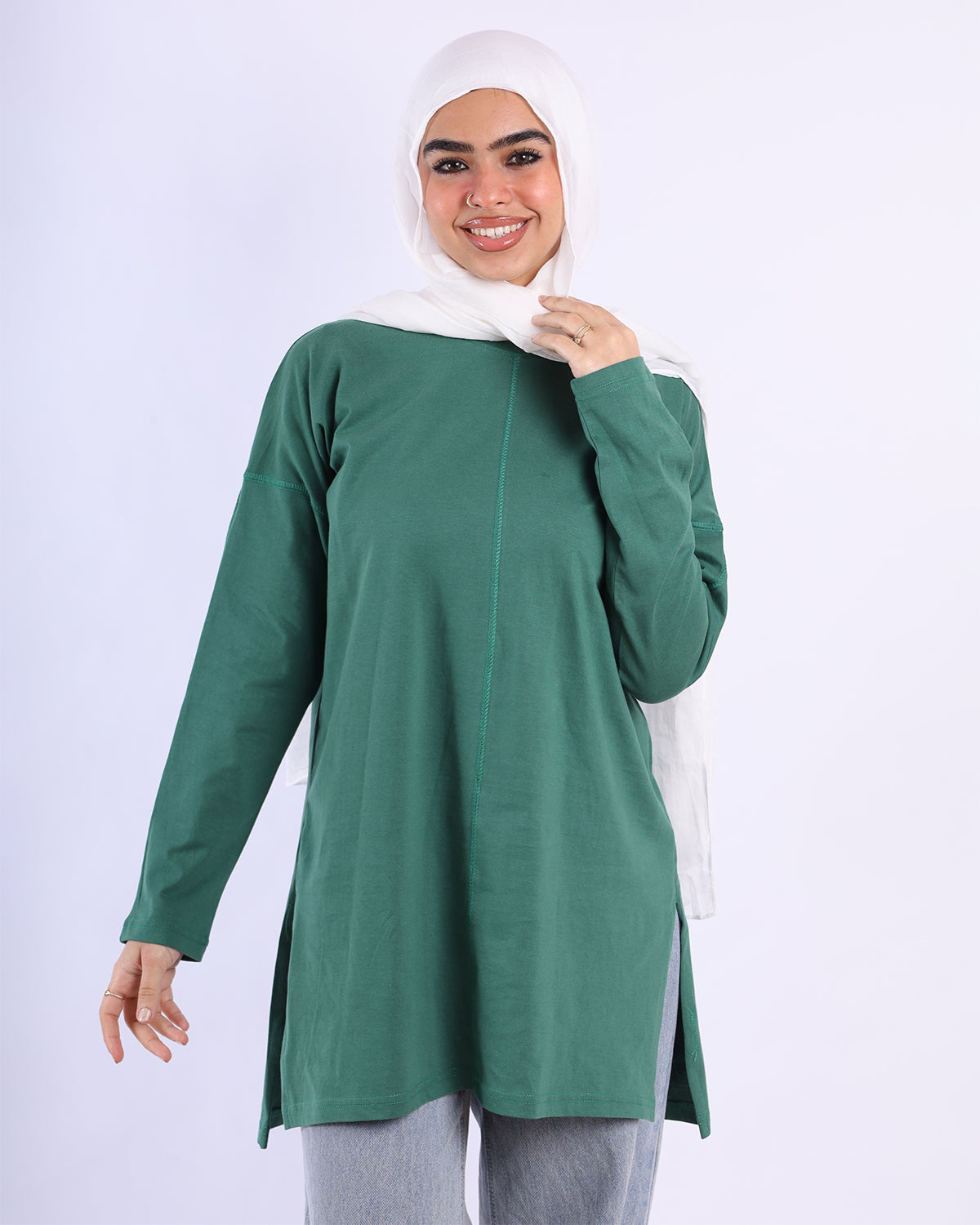 Line Side Cut T-Shirt