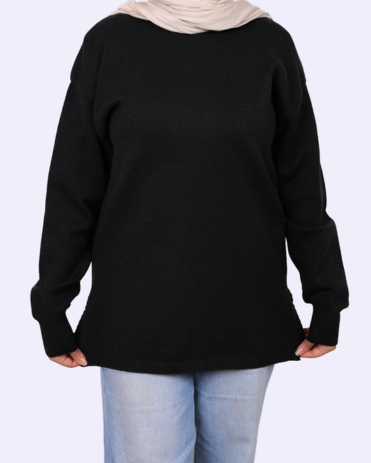 Everyday Knit Pullover (black)