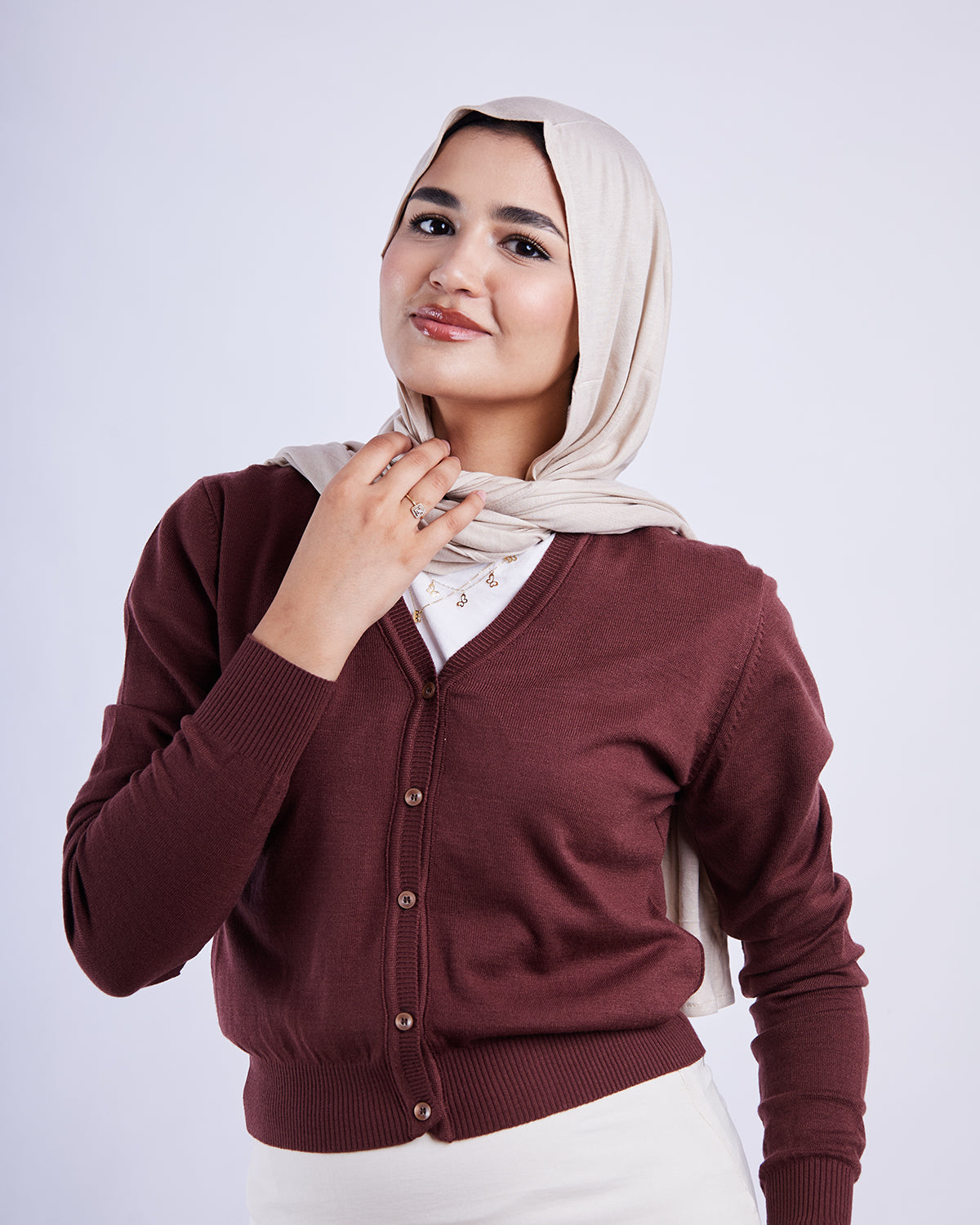 Short Cotton Cardigan