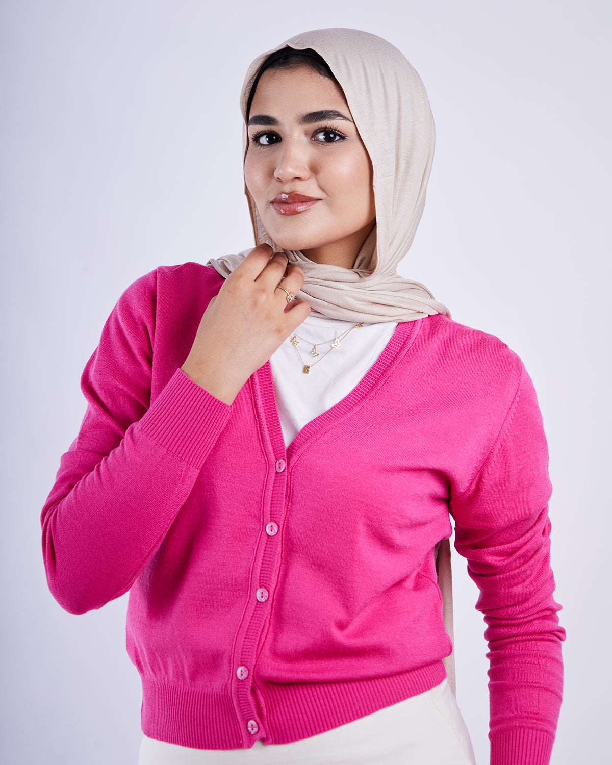 Short Cotton Cardigan