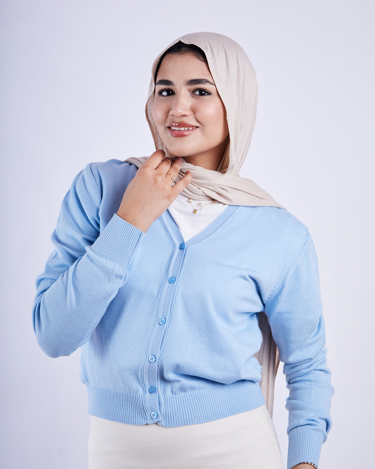 Short Cotton Cardigan